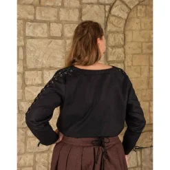 Mytholon Abby Piraten Blouse, Zwart -Mode Winkel abby piraten blouse zwart 1