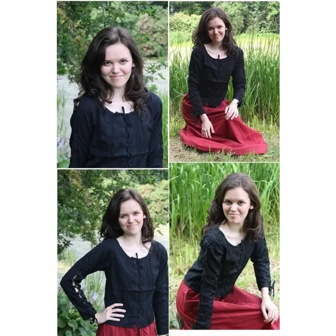 Leonardo Carbone Blouse Andrea Zwart 5 Leonardo Carbone Blouse Andrea Zwart - Afbeelding 3