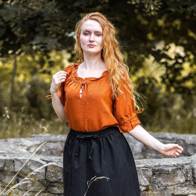 Leonardo Carbone Blouse Julia Oker 4 Leonardo Carbone Blouse Julia Oker - Afbeelding 2