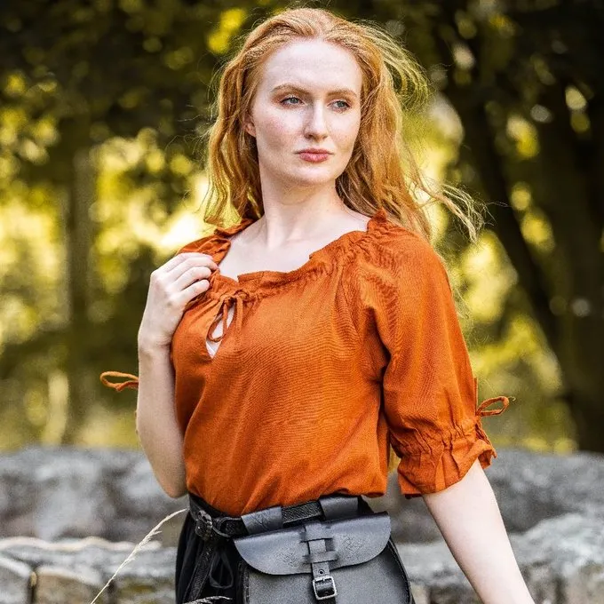 Leonardo Carbone Blouse Julia Oker 6 Leonardo Carbone Blouse Julia Oker - Afbeelding 4