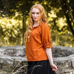 Leonardo Carbone Blouse Julia Oker 12 Leonardo Carbone Blouse Julia Oker -Mode Winkel blouse julia oker 4