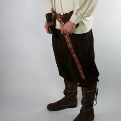 Leonardo Carbone Broek Faust, Bruin -Mode Winkel broek faust bruin 5