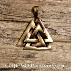 Bronzen Valknut -Mode Winkel bronzen valknut 2