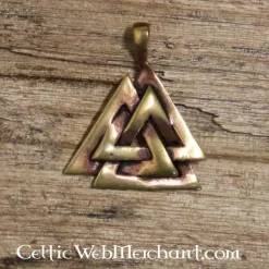 Bronzen Valknut -Mode Winkel bronzen valknut 3