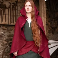 Burgschneider Cape Affra Wol, Rood