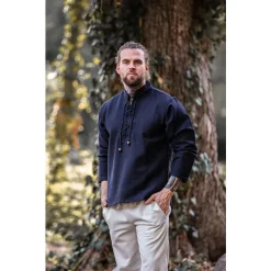 Leonardo Carbone Dik Katoenen Hemd, Zwart 13 Leonardo Carbone Dik Katoenen Hemd, Zwart -Mode Winkel dik katoenen hemd zwart 5