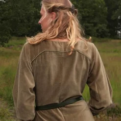 Fluwelen Cotehardie Christina, Groen -Mode Winkel fluwelen cotehardie christina groen 5