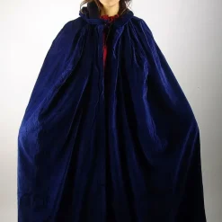 Leonardo Carbone Fluwelen Mantel Lily Blauw