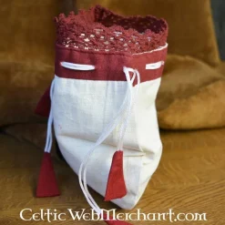 Leonardo Carbone Geldbeurs Lynette, Rood-wit -Mode Winkel geldbeurs lynette rood wit 2