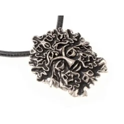 Green Man Amulet, Verzilverd