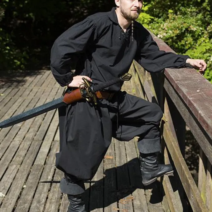 Epic Armoury Hemd Hornigold, Zwart 4 Epic Armoury Hemd Hornigold, Zwart - Afbeelding 2