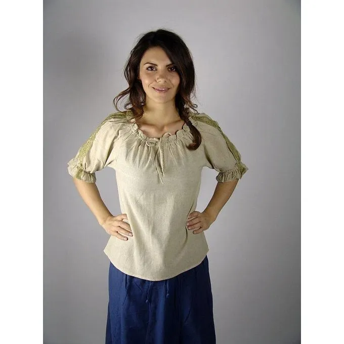 Leonardo Carbone Hemd Rosamund, Naturel 4 Leonardo Carbone Hemd Rosamund, Naturel - Afbeelding 2