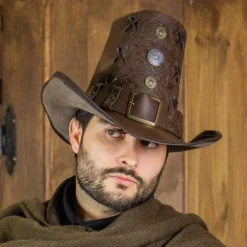 Rawblade Johann Witch Hunter Hoed, Deluxe, Bruin 13 Rawblade Johann Witch Hunter Hoed, Deluxe, Bruin -Mode Winkel johann witch hunter hoed deluxe bruin 5