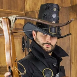 Rawblade Johann Witch Hunter Hoed, Deluxe, Zwart 9 Rawblade Johann Witch Hunter Hoed, Deluxe, Zwart -Mode Winkel johann witch hunter hoed deluxe zwart 2