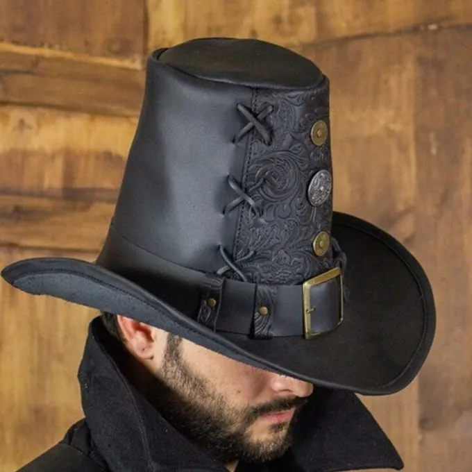 Rawblade Johann Witch Hunter Hoed, Deluxe, Zwart 7 Rawblade Johann Witch Hunter Hoed, Deluxe, Zwart - Afbeelding 5