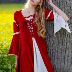 Leonardo Carbone Jurk Eleanora Rood-wit -Mode Winkel jurk eleanora rood wit 1