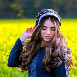 Leonardo Carbone Kapje Met Haarnet -Mode Winkel kapje met haarnet 2