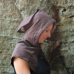 Leonardo Carbone Kaproen Met Kraag, Bruin -Mode Winkel kaproen met kraag bruin 2