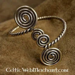 Keltische Bovenarmband Met Spiralen -Mode Winkel keltische bovenarmband met spiralen 3