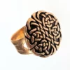 Keltische Ring Met Knoopmotief, Brons -Mode Winkel keltische ring met knoopmotief brons
