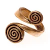 Keltische Ring Met Spiralen, Brons -Mode Winkel keltische ring met spiralen brons