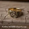 Keltische Ring Triskelion -Mode Winkel keltische ring triskelion