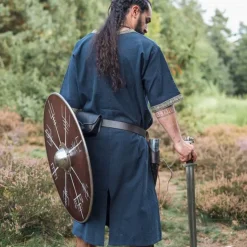 Leonardo Carbone Keltische Tuniek, Korte Mouwen, Blauw -Mode Winkel keltische tuniek korte mouwen blauw 2