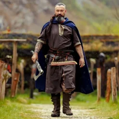 Leonardo Carbone Keltische Tuniek, Korte Mouwen, Donkerbruin -Mode Winkel keltische tuniek korte mouwen donkerbruin 4