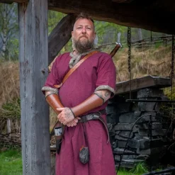 Leonardo Carbone Keltische Tuniek, Korte Mouwen, Rood