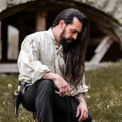 Leonardo Carbone Knoophemd, Crème -Mode Winkel knoophemd creme 2