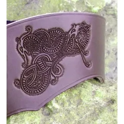 Korsetriem Bertholdin B Met Vikingmotief , Zwart Leer -Mode Winkel korsetriem bertholdin b met vikingmotief zwart lee 1