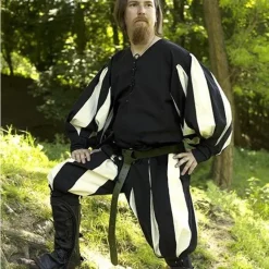 Epic Armoury Landsknechtenshirt Zwart -Mode Winkel landsknechtenshirt zwart 2