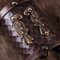 Deepeeka Leren Armband Huginn & Muninn -Mode Winkel leren armband huginn muninn 2