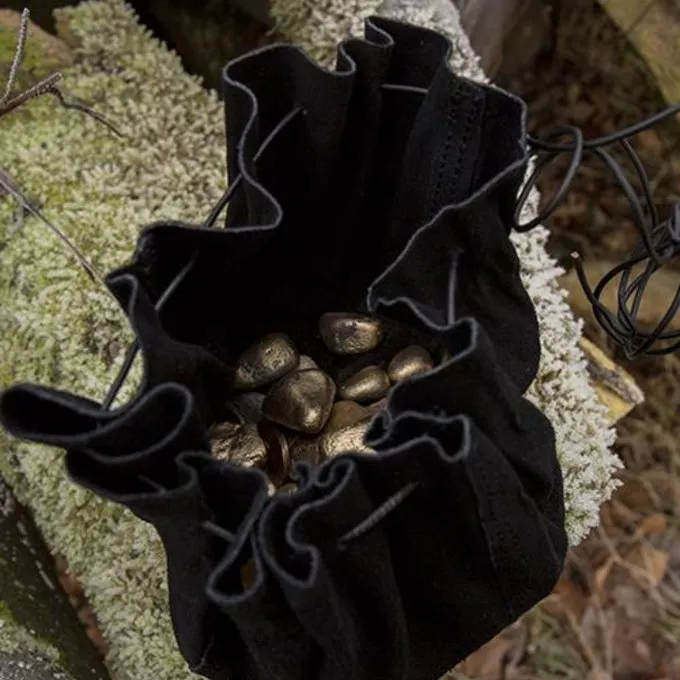 Epic Armoury Leren Buidel Michelangelo, Zwart 4 Epic Armoury Leren Buidel Michelangelo, Zwart - Afbeelding 2