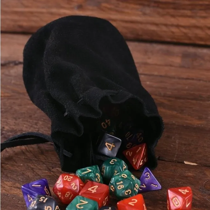 Leren Buidel, Zwart 4 Leren Buidel, Zwart - Afbeelding 2