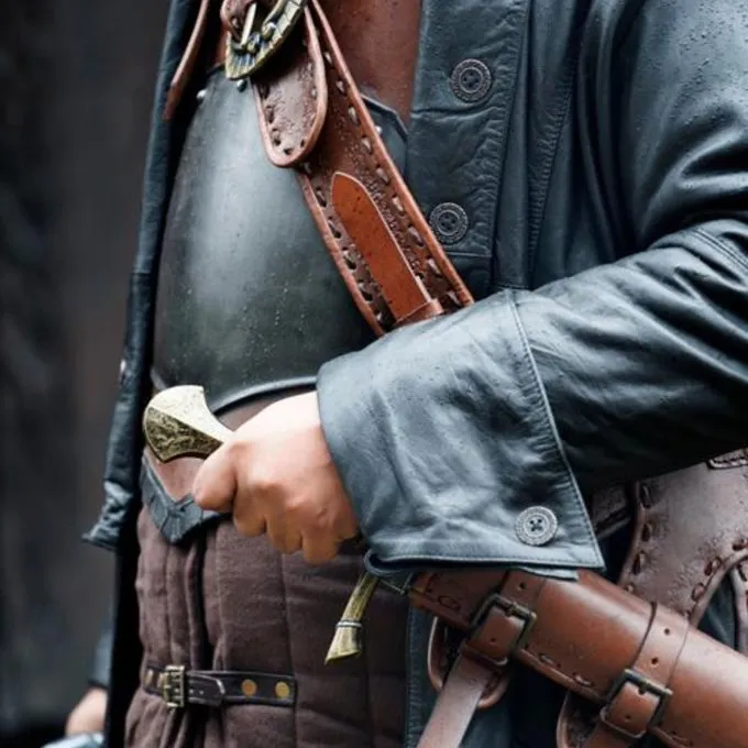 Epic Armoury Leren Jas Hellsing, Zwart 6 Epic Armoury Leren Jas Hellsing, Zwart - Afbeelding 4