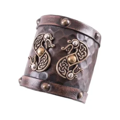 Deepeeka Leren Vikingarmband Met Draken