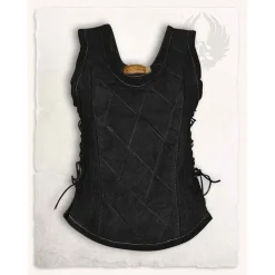 Mytholon Lucy Leren Korset Top, Zwart -Mode Winkel lucy leren korset top zwart 3