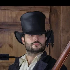 Rawblade Luxe 18de Eeuwse Hoed, Zwart -Mode Winkel luxe 18de eeuwse hoed zwart 2