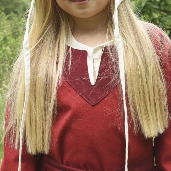 Meisjesjurk Birka, Rood 5 Meisjesjurk Birka, Rood - Afbeelding 3