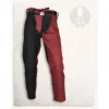 Mytholon Mi-parti Broek Gustav, Zwart/Rood -Mode Winkel mi parti broek gustav zwart rood