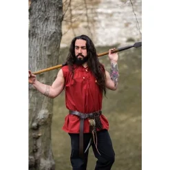 Leonardo Carbone Middeleeuws Hemd Louis, Rood