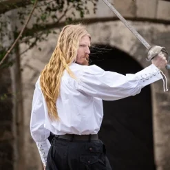 Leonardo Carbone Middeleeuws Hemd Louis, Wit -Mode Winkel middeleeuws hemd louis wit 1