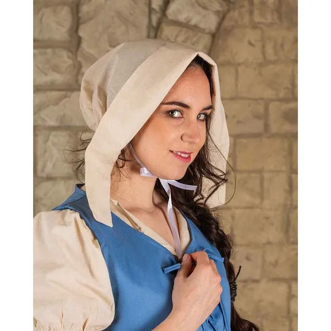 Mytholon Middeleeuws Kapje Anna, Creme 3 Mytholon Middeleeuws Kapje Anna, Creme