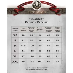 Mytholon Middeleeuwse Blouse Claudia, Naturel 7 Mytholon Middeleeuwse Blouse Claudia, Naturel -Mode Winkel middeleeuwse blouse claudia naturel 2