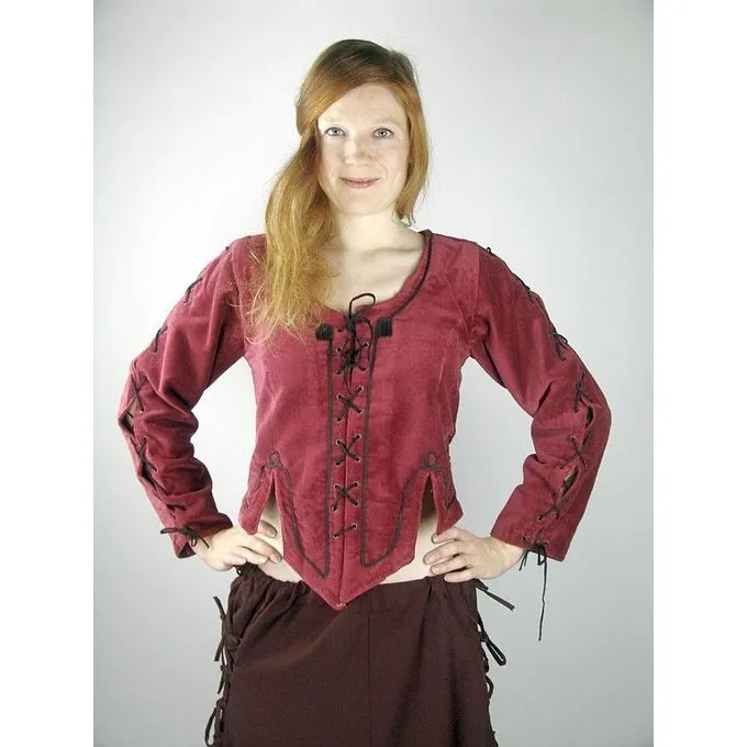 Leonardo Carbone Middeleeuwse Doublet Grace Zwart 4 Leonardo Carbone Middeleeuwse Doublet Grace Zwart - Afbeelding 2