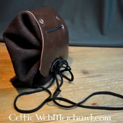 Leonardo Carbone Middeleeuwse Geldbeurs Bruin -Mode Winkel middeleeuwse geldbeurs bruin 2