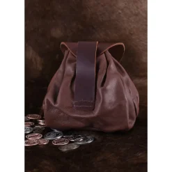 Ulfberth Middeleeuwse Geldbuidel Oxford, Donkerbruin -Mode Winkel middeleeuwse geldbuidel oxford donkerbruin 2