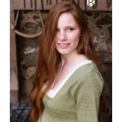 Burgschneider Middeleeuwse Jurk Frideswinde Groen 10 Burgschneider Middeleeuwse Jurk Frideswinde Groen -Mode Winkel middeleeuwse jurk frideswinde groen 2