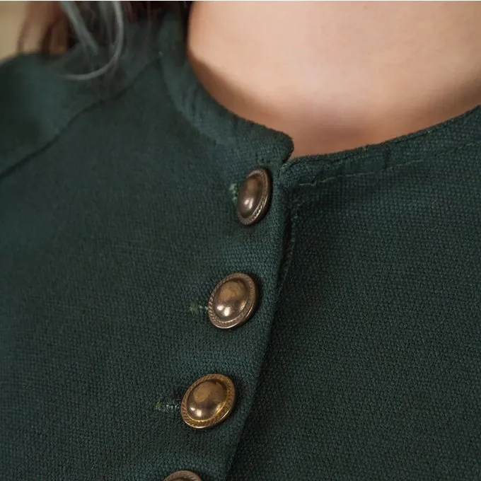 Mytholon Middeleeuwse Jurk Jovina, Groen 4 Mytholon Middeleeuwse Jurk Jovina, Groen - Afbeelding 2